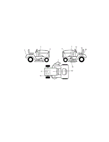 Decals parts for Craftsman Front-Engine Lawn Tractor 917992960 from AppliancePartsPros.com