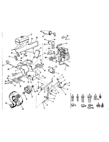 Engine parts for Craftsman Front-Engine Lawn Tractor 91799800 from AppliancePartsPros.com