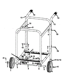 Wheel Kit parts for Craftsman Generator 919670070 from AppliancePartsPros.com