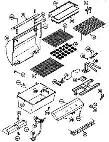 Grill And Burner Section parts for Kenmore Gas Grill 920.154410 (920154410, 920 154410) from AppliancePartsPros.com