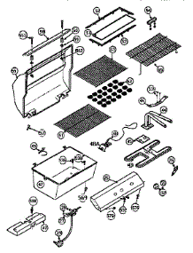 Grill And Burner Section parts for Kenmore Gas Grill 920.154500 (920154500, 920 154500) from AppliancePartsPros.com