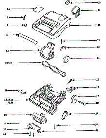 Nozzle And Motor Assembly parts for Eureka Upright Vacuum 9202ETX from AppliancePartsPros.com