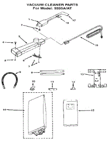 Unit Parts parts for Eureka Upright Vacuum 9205AT from AppliancePartsPros.com