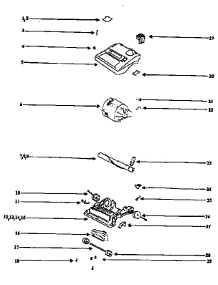 Nozzle And Motor Assembly parts for Eureka Upright Vacuum 9207AT from AppliancePartsPros.com