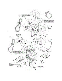 Engine / Frame parts for Snapper Gas Snowblower 9247E (1694602) from AppliancePartsPros.com