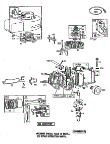 Cylinder Assembly parts for Briggs & Stratton Lawn & Garden Engine 92502-3178-01 from AppliancePartsPros.com