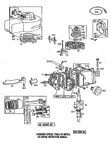 Cylinder Assembly parts for Briggs & Stratton Lawn & Garden Engine 92502-3178-02 from AppliancePartsPros.com