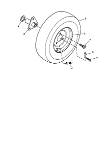 Wheels / Hub parts for Snapper Gas Snowblower 9266 from AppliancePartsPros.com