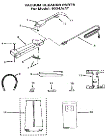 Unit Parts parts for Eureka Upright Vacuum 9334AT from AppliancePartsPros.com