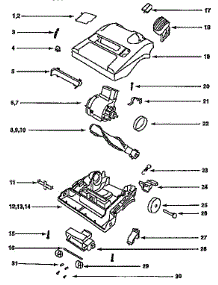 Nozzle And Motor Assembly parts for Eureka Upright Vacuum 9334DT from AppliancePartsPros.com