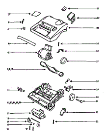 Hood parts for Eureka Upright Vacuum 9334DTZ from AppliancePartsPros.com