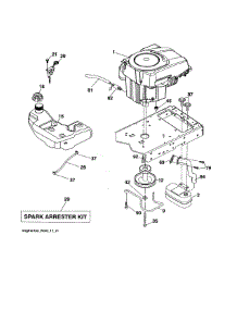 Engine parts for Ariens Front-Engine Lawn Tractor 936039 from AppliancePartsPros.com