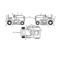 Decals parts for Ariens Front-Engine Lawn Tractor 936042 from AppliancePartsPros.com