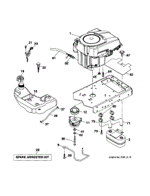 Engine parts for Ariens Front-Engine Lawn Tractor 936044 from AppliancePartsPros.com