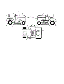 Decals parts for Ariens Front-Engine Lawn Tractor 936044 from AppliancePartsPros.com