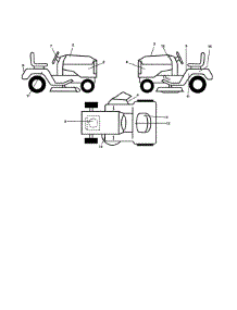 Decals parts for Ariens Front-Engine Lawn Tractor 93604600 from AppliancePartsPros.com