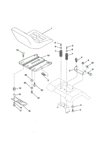 Seat parts for Ariens Front-Engine Lawn Tractor 93604600 from AppliancePartsPros.com