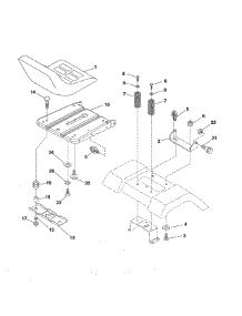 Seat parts for Ariens Front-Engine Lawn Tractor 936060 from AppliancePartsPros.com