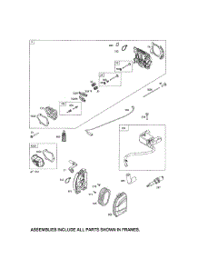 Head-Cylinder / Armature-Magneto parts for Briggs & Stratton Lawn & Garden Engine 93J02-0010-F1 from AppliancePartsPros.com