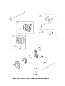 Muffler / Armature-Magneto parts for Briggs & Stratton Lawn & Garden Engine 93J02-0022-F1 from AppliancePartsPros.com
