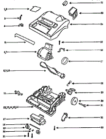Nozzle And Motor Assembly parts for Eureka Upright Vacuum 9410DTX from AppliancePartsPros.com