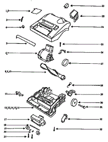 Nozzle And Motor Assembly parts for Eureka Upright Vacuum 9410ET from AppliancePartsPros.com