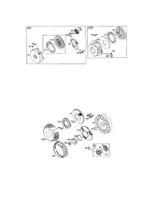 Starter-Rewind / Flywheel parts for Briggs & Stratton Lawn & Garden Engine 94200 (0104-0319) from AppliancePartsPros.com