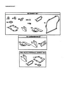Carburetor Kit parts for Briggs & Stratton Lawn & Garden Engine 94202-0118-E1 from AppliancePartsPros.com