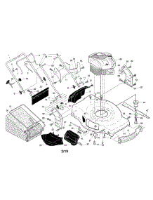 Engine / Housing / Handle / Grassbag parts for Craftsman Gas Walk-Behind Mower 944364702 from AppliancePartsPros.com