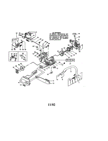 Handle / Flywheel / Housing parts for Craftsman Gas Chainsaw 944411372 from AppliancePartsPros.com