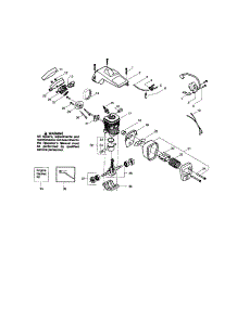 Shield / Cylinder / Crankshaft parts for Craftsman Gas Chainsaw 944411422 from AppliancePartsPros.com