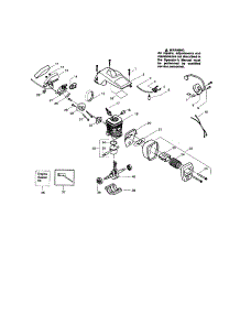 Shield / Cylinder / Crankshaft parts for Craftsman Gas Chainsaw 944414370 from AppliancePartsPros.com