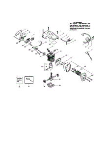 Shield / Cylinder / Crankshaft parts for Craftsman Gas Chainsaw 944414430 from AppliancePartsPros.com