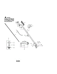 Driveshaft / Shield parts for Craftsman Gas Line Trimmer 944512552 from AppliancePartsPros.com