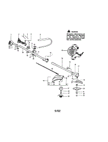 Upper-Lower Shaft / Throttle Housing parts for Craftsman Gas Line Trimmer 944512560 from AppliancePartsPros.com