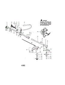 Lower And Upper Shaft / Shield parts for Craftsman Gas Line Trimmer 944512561 from AppliancePartsPros.com