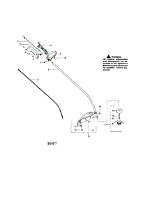 Driveshaft / Handle / Shield parts for Craftsman Gas Line Trimmer 944514360 from AppliancePartsPros.com