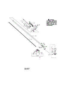 Driveshaft / Handle / Shield parts for Craftsman Gas Line Trimmer 944514550 from AppliancePartsPros.com