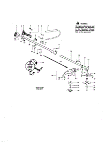 Driveshaft / Handle / Shield parts for Craftsman Gas Line Trimmer 944514560 from AppliancePartsPros.com
