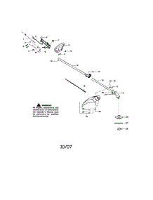 Driveshaft / Handle / Shield parts for Craftsman Gas Line Trimmer 944515560 from AppliancePartsPros.com