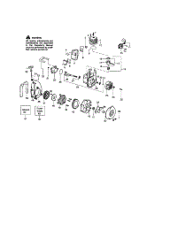 Cylinder / Crankshaft / Crankcase parts for Craftsman Gas Leaf Blower 944515740 from AppliancePartsPros.com