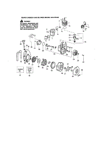 Cylinder / Crankshaft / Crankcase parts for Craftsman Gas Leaf Blower 944515742 from AppliancePartsPros.com