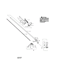 Driveshaft / Shield / Handle parts for Craftsman Gas Line Trimmer 944516550 from AppliancePartsPros.com