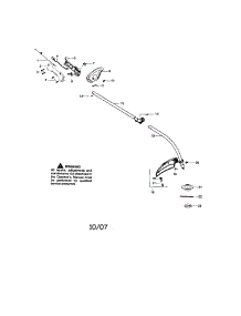 Driveshaft / Handle / Shield parts for Craftsman Gas Line Trimmer 944516560 from AppliancePartsPros.com