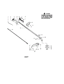 Driveshaft / Handle / Shield parts for Craftsman Gas Line Trimmer 944516570 from AppliancePartsPros.com