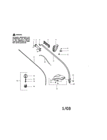 Driveshaft Housing parts for Craftsman Gas Line Trimmer 944517361 from AppliancePartsPros.com