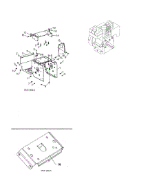 Engine / Frame / Mounting Plate parts for Craftsman Gas Snowblower 944525412 from AppliancePartsPros.com