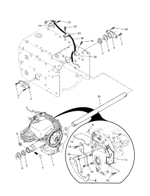 Drive parts for Craftsman Gas Snowblower 944527700 from AppliancePartsPros.com