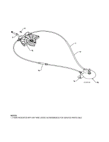 Lever / Cable Rotator parts for Craftsman Gas Snowblower 944528117 from AppliancePartsPros.com
