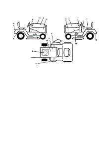 Decals parts for Craftsman Front-Engine Lawn Tractor 944601880 from AppliancePartsPros.com
